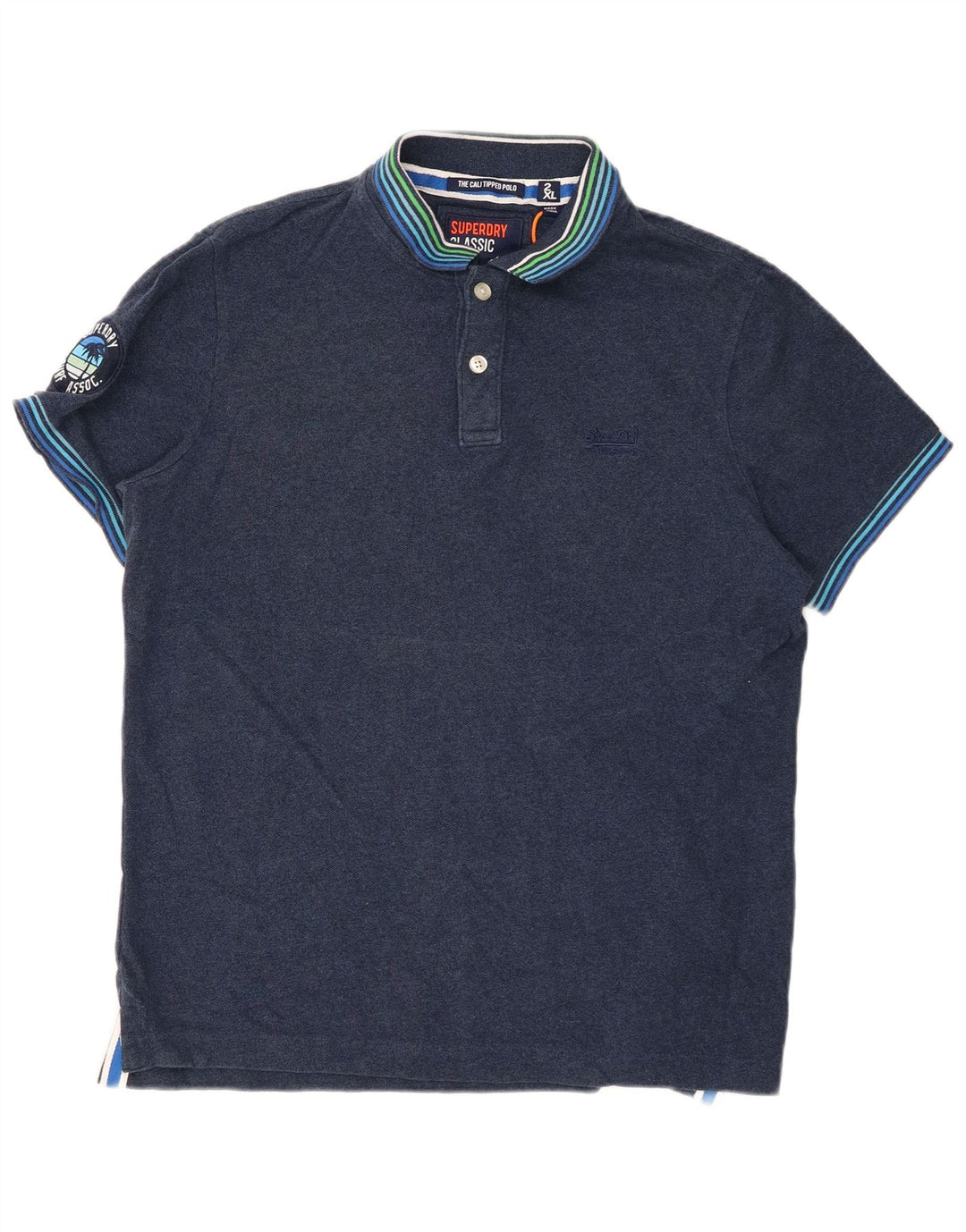 Męska koszulka polo SUPERDRY Graphic 2XL granatowa