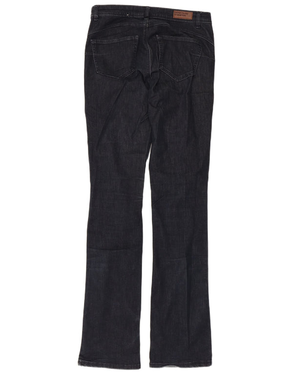 Jeansy damskie Benetton Bootcut W30 L34 granatowe