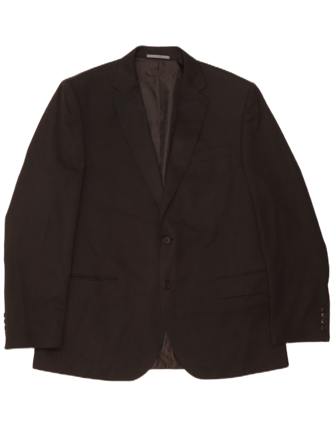 Marks & Spencer Męska marynarka zapinana na 2 guziki, UK 44 XL, czarny poliester