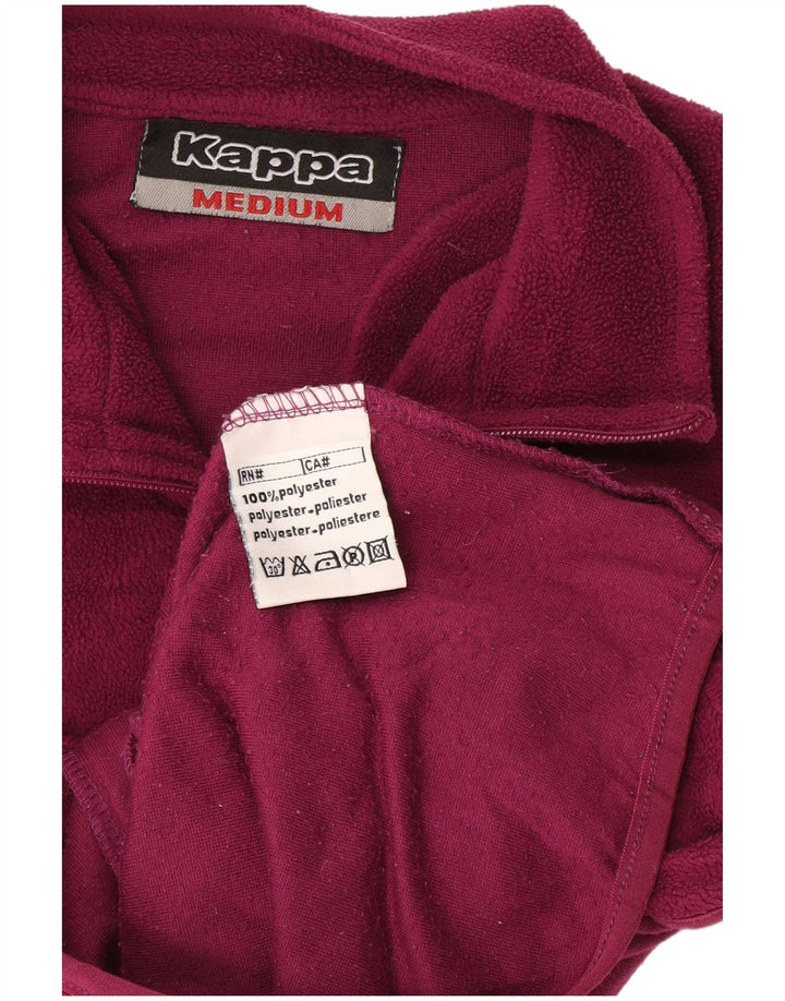 Damski sweter polarowy Kappa z zamkiem błyskawicznym UK 14, średni fioletowy poliester