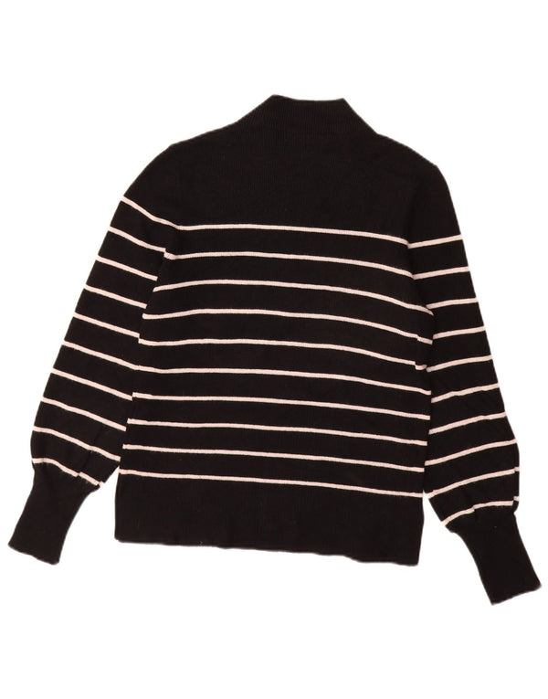 MARKS & SPENCER Damski sweter z golfem UK 10, mały, czarny