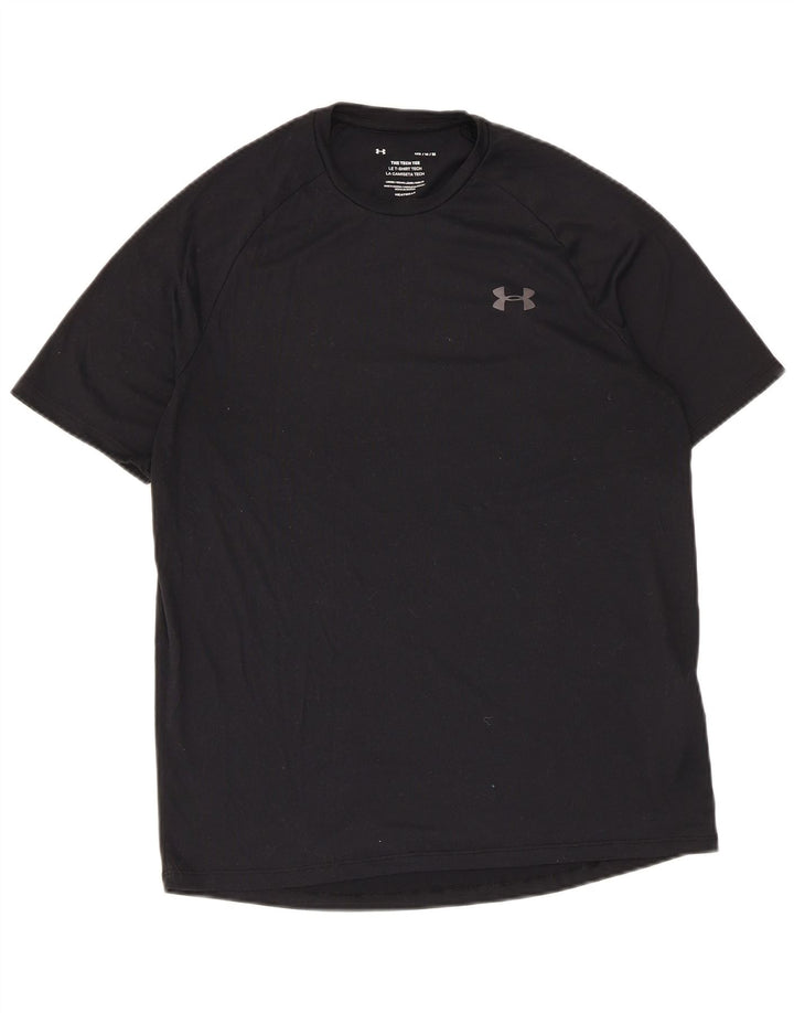 Męska koszulka Under Armour Heat Gear Top, średni czarny poliester