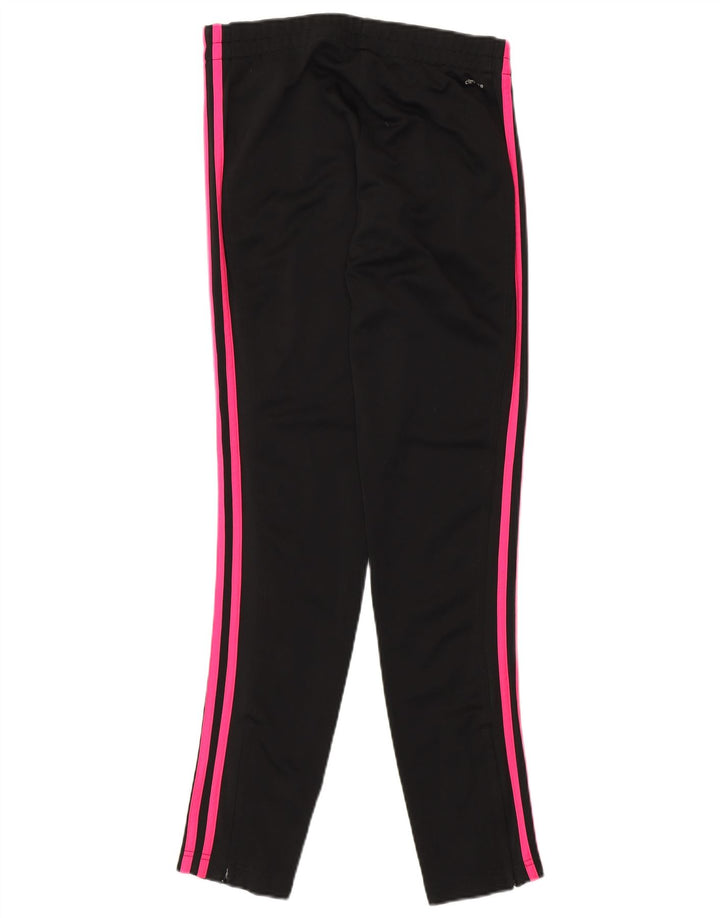 Damskie spodnie dresowe Adidas UK 8/10, małe, czarne, poliestrowe