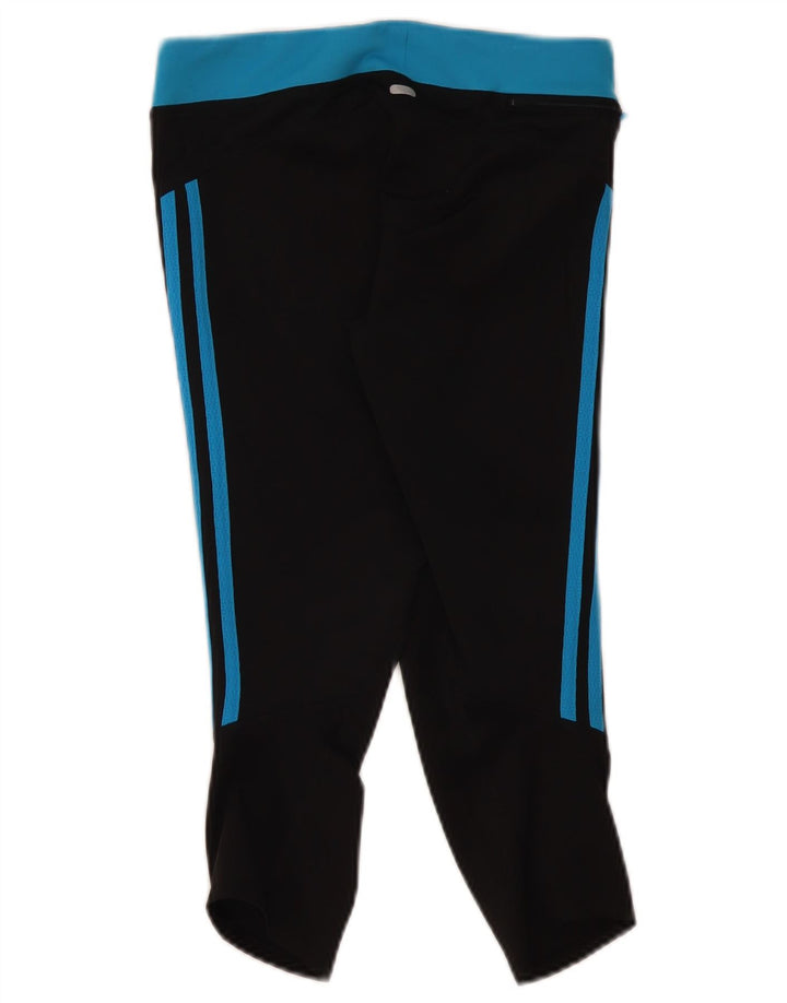 Legginsy Adidas Damskie Climalite Capri UK 10 Małe Czarne Poliester