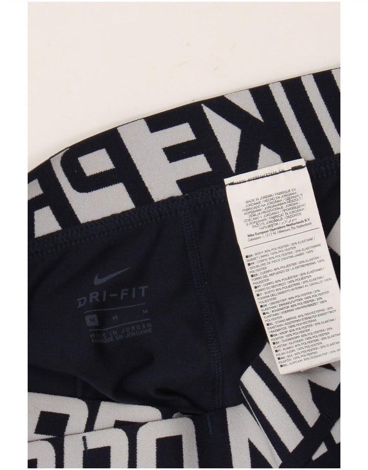 Damskie legginsy Nike Dri Fit Graphic UK 14, średni granatowy poliester