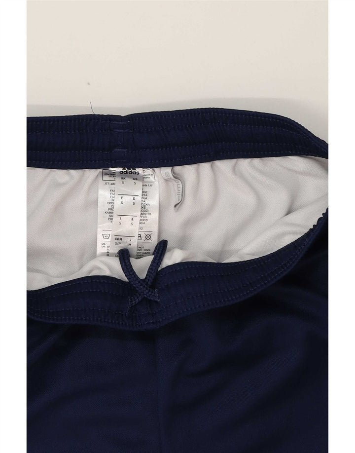 Męskie spodenki sportowe Adidas Climalite, małe, granatowe, poliestrowe