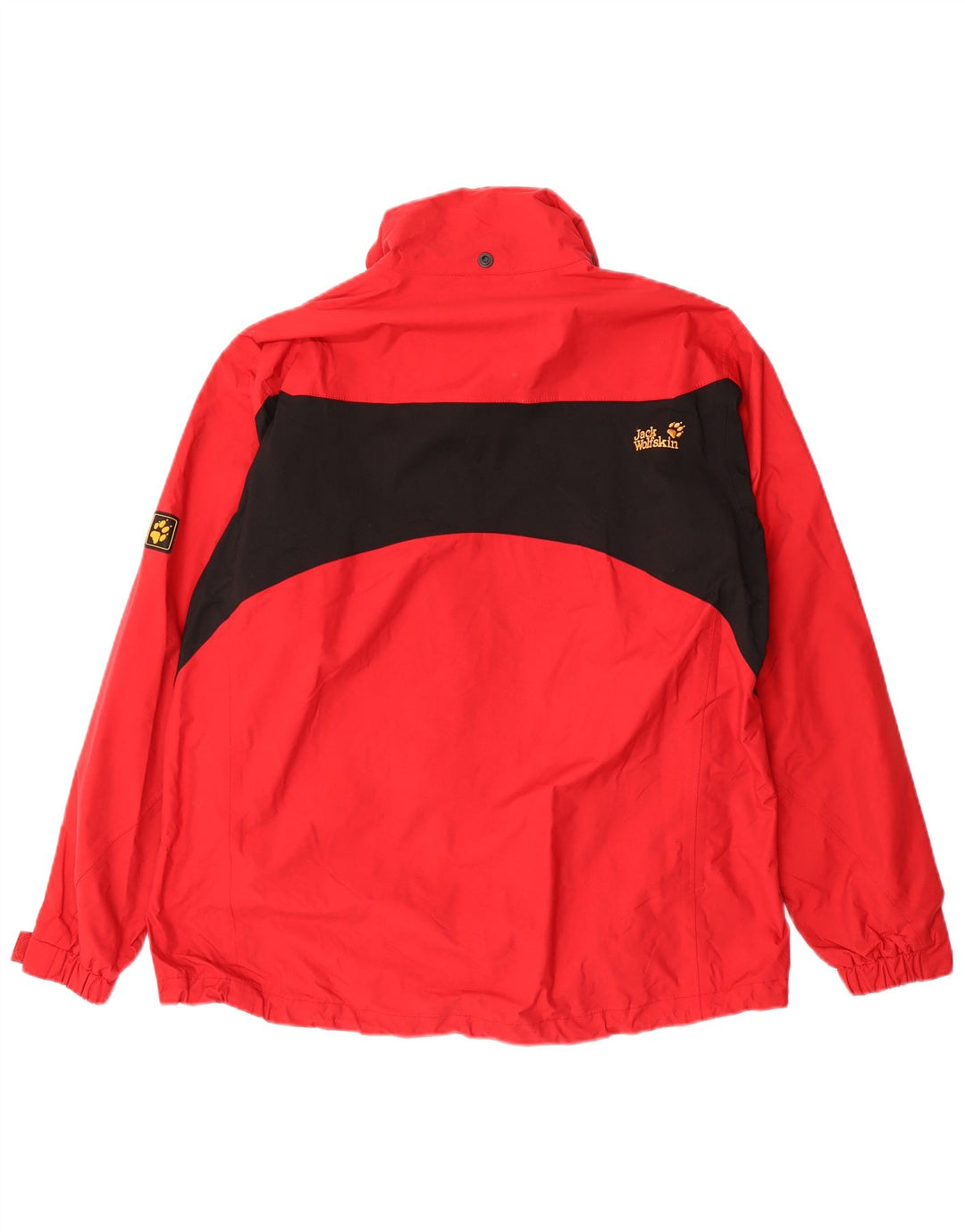 Damska kurtka przeciwdeszczowa oversize JACK WOLFSKIN UK 18 XL w kolorze czerwonym