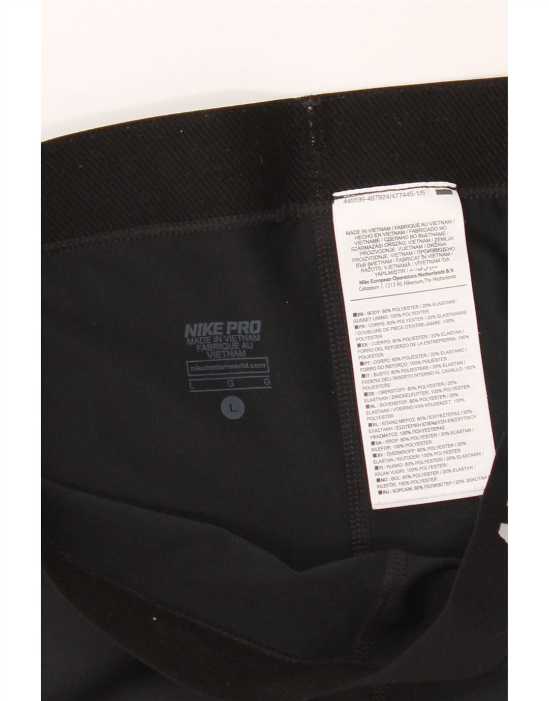 Damskie spodenki sportowe Nike Graphic UK 14, duże, czarne, poliestrowe