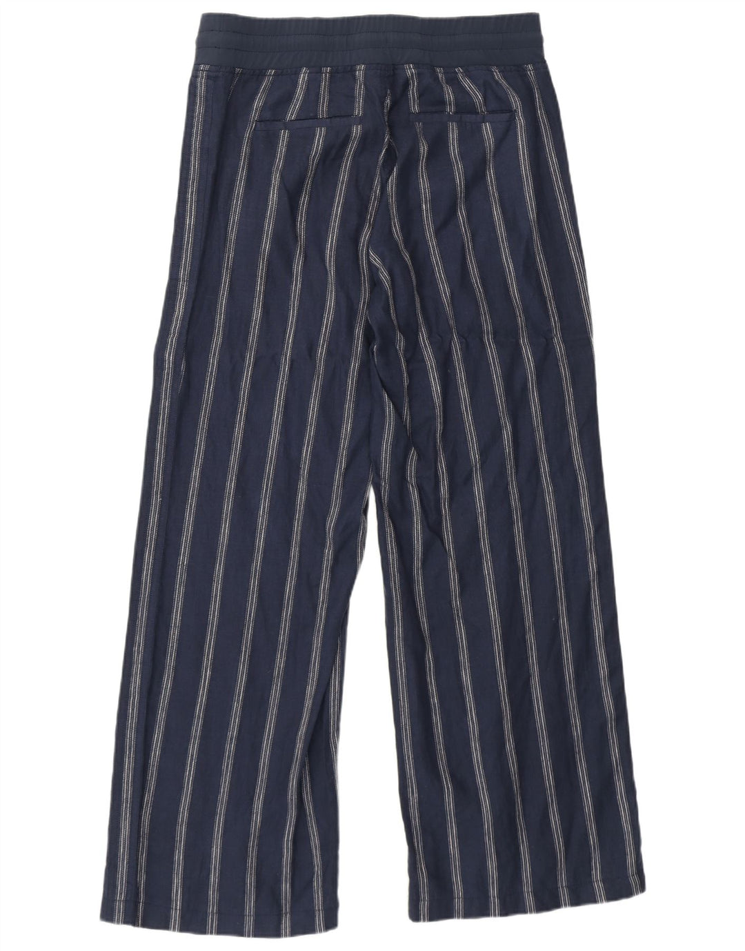 Damskie spodnie dresowe Athleta US 8, średnie, granatowe, lniane w paski