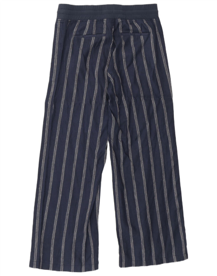 Damskie spodnie dresowe Athleta US 8, średnie, granatowe, lniane w paski