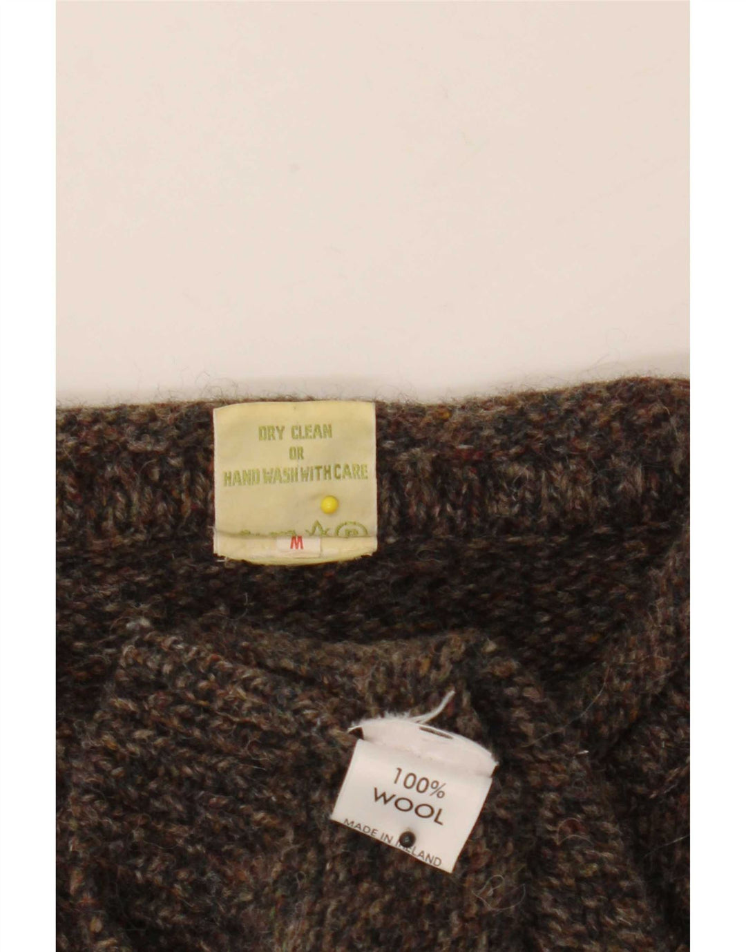 Sweter damski w stylu vintage z dekoltem w łódkę UK 14 Średni szary, wełniany nakrapiany