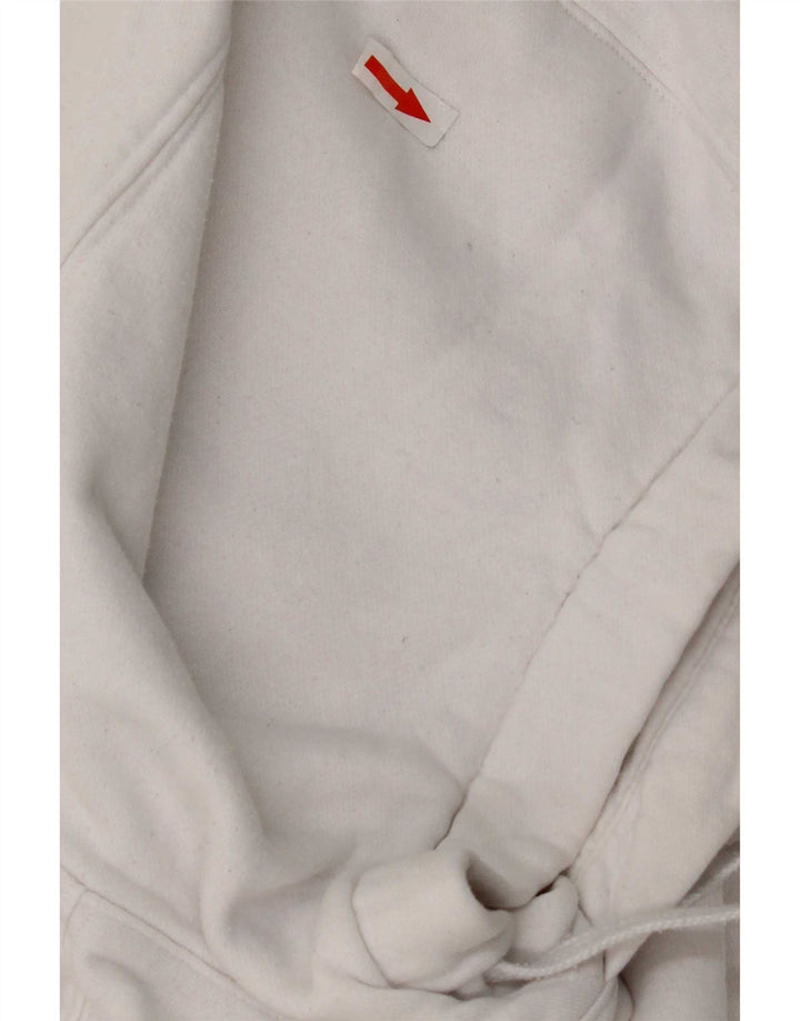 Męska bluza z kapturem Nike, średnia, biała, bawełniana