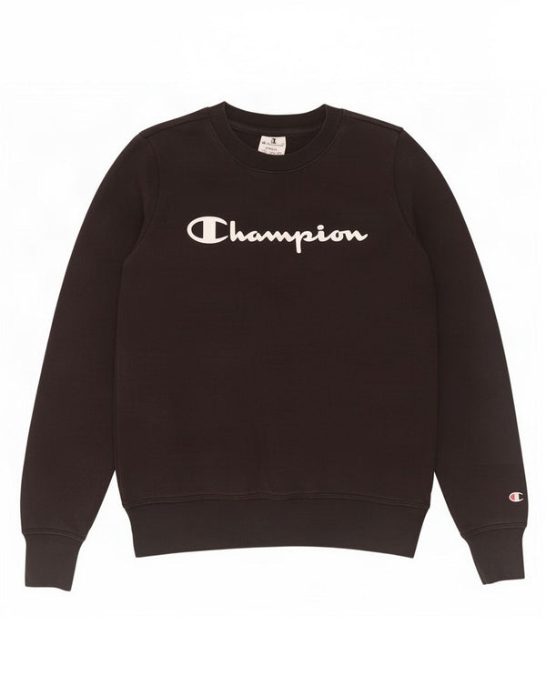 Damska bluza z grafiką Champion UK 10, mała, czarna bawełna