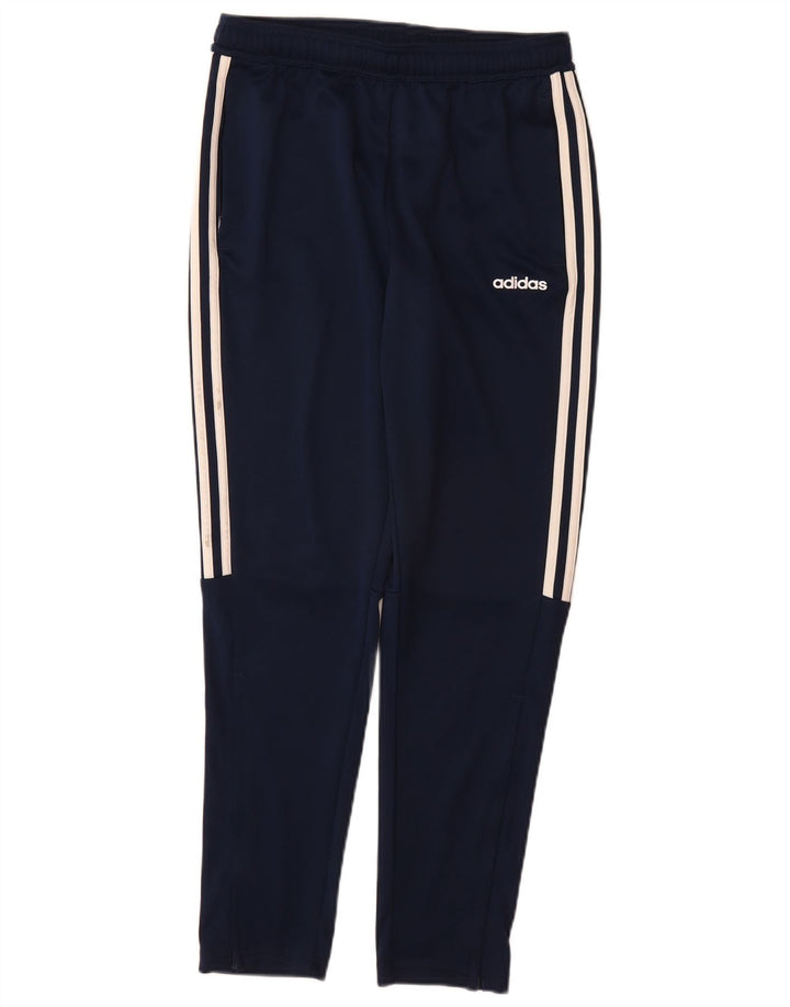 Chłopięce spodnie dresowe ADIDAS Climalite 13-14 lat, granatowe, poliestrowe