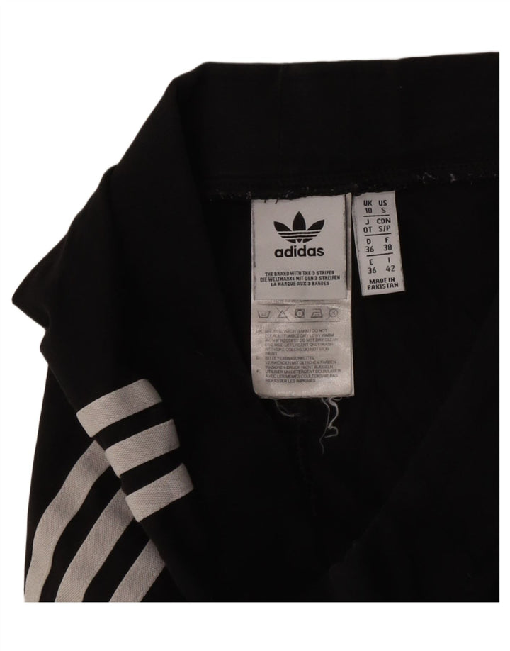 Legginsy Damskie Adidas UK 10 Małe Czarne Bawełniane