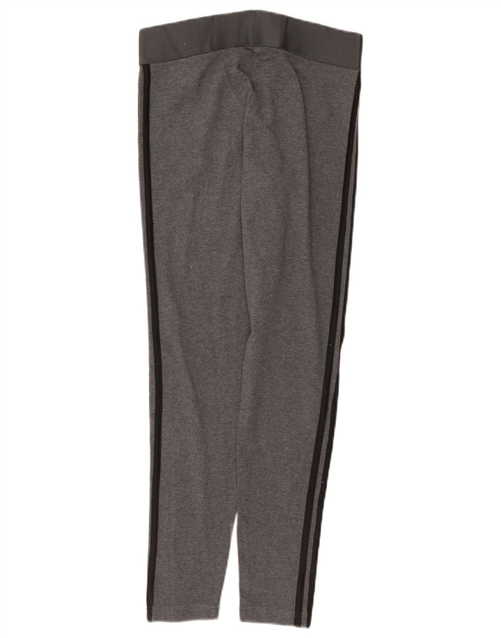 Legginsy damskie Adidas UK 12/14 Średnioszare bawełniane