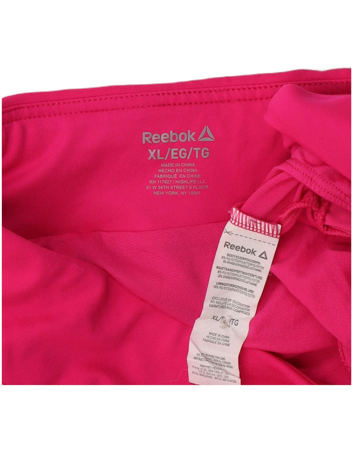 Damskie spodenki sportowe Reebok UK 18 XL Różowy poliester