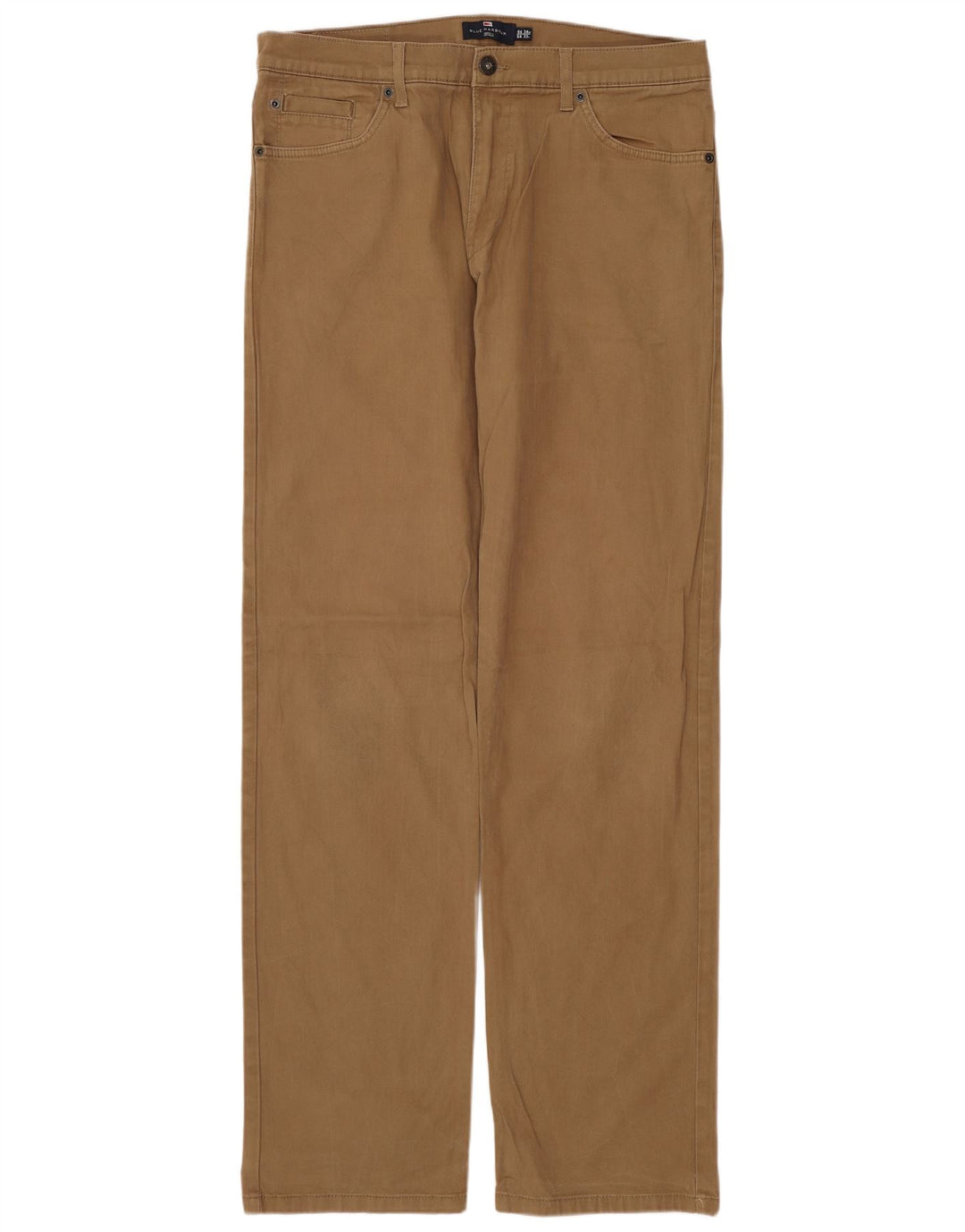 Męskie spodnie codzienne MARKS & SPENCER Blue Harbor W34 L33 brązowe