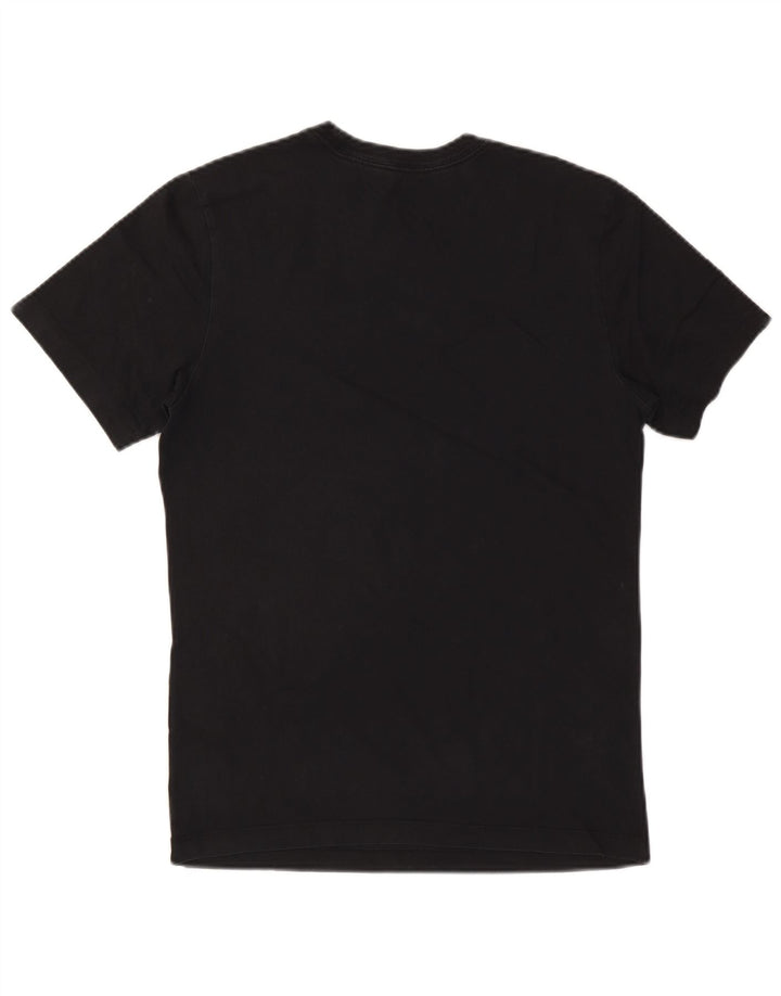 Męski T-shirt z grafiką Nike, mały, czarny, bawełniany