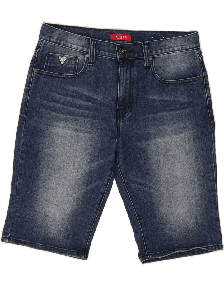 GUESS Womens Denim Shorts W32 Large  Blue Vintage Guess and Second-Hand Guess from Messina Hembry 