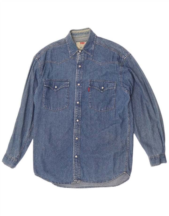 Męska koszula dżinsowa Levi's, mała niebieska