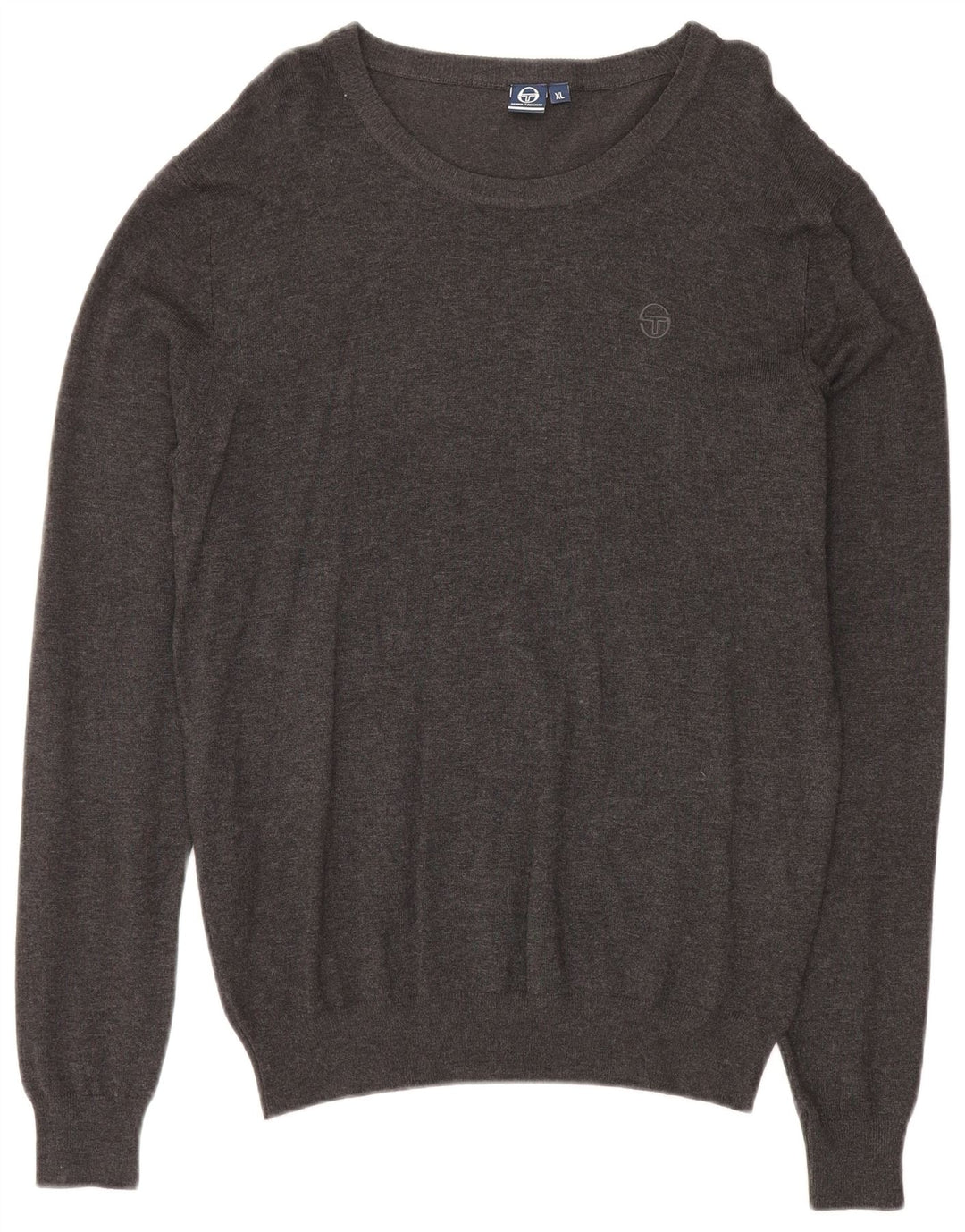 Męski sweter z okrągłym dekoltem Sergio Tacchini XL, szara wiskoza