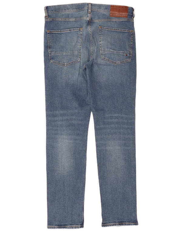 Męskie dżinsy Denton Straight Jeansy Tommy Hilfiger W32 L30 Niebieskie bawełniane