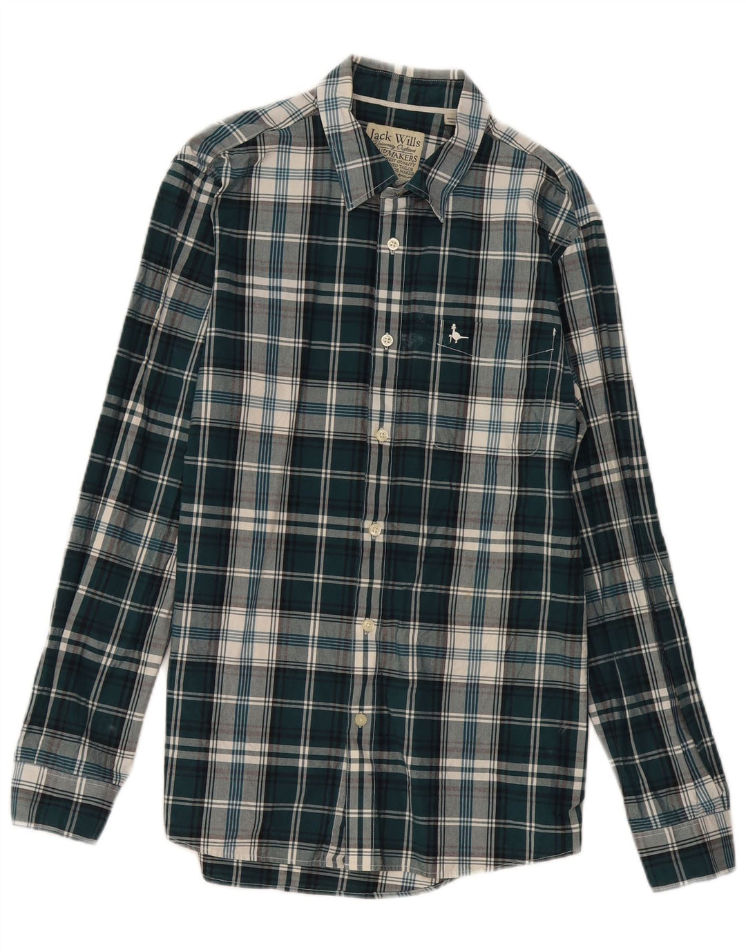 Koszula męska Jack Wills, bawełniana w średnią zieloną kratkę