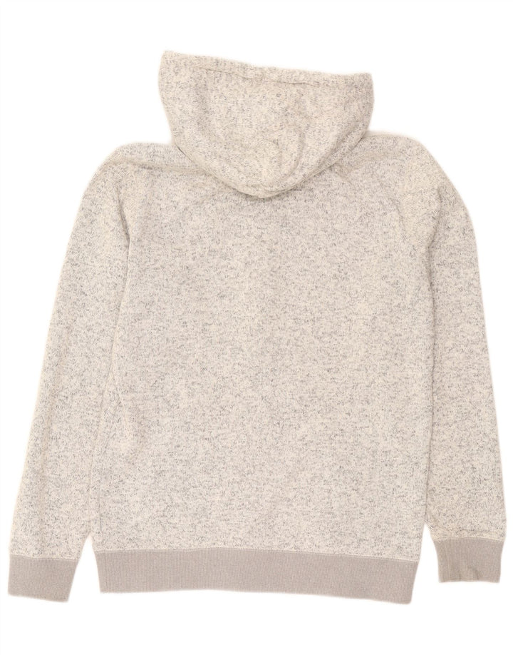 Męski sweter z kapturem i zamkiem błyskawicznym Quiksilver, duży, szary, nakrapiany poliester