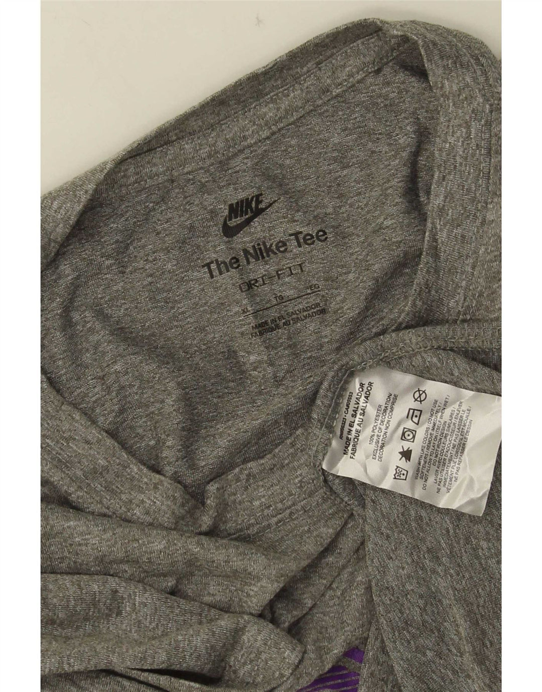 Męska koszulka Nike Dri Fit z grafiką, góra XL, szary poliester