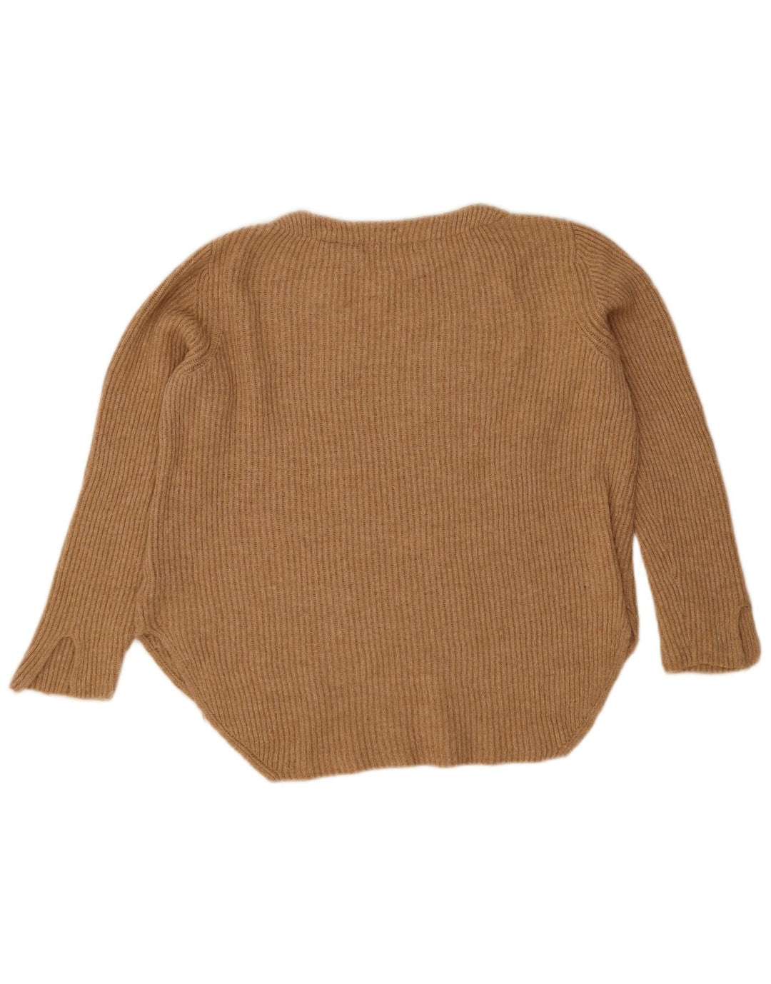 Marks & Spencer Damski sweter z dekoltem w łódkę, UK 14, duży, beżowy poliamid