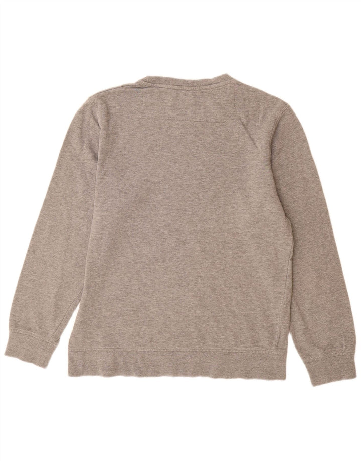 Męski sweter z grafiką Jack & Jones, duży, szary, bawełniany