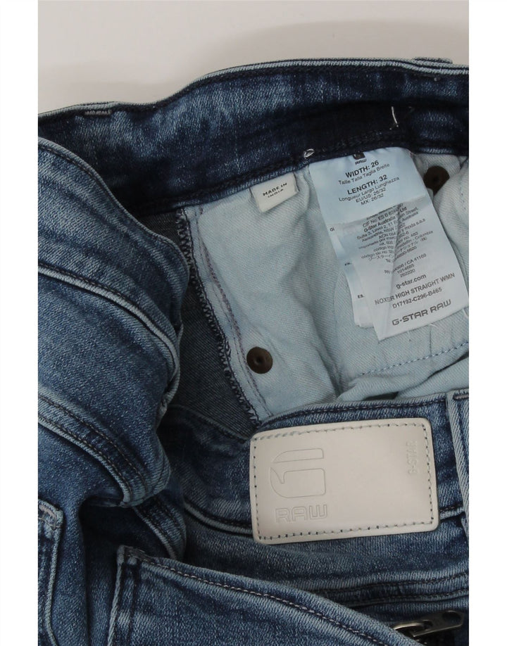 Damskie jeansy slim G-Star W26 L32 Niebieskie bawełniane