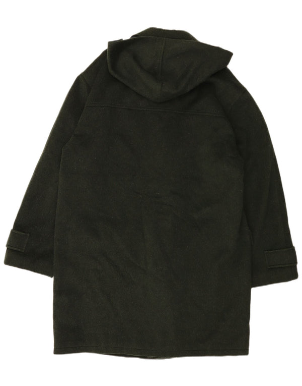 Vintage męski płaszcz z kapturem UK 40, duży, zielony