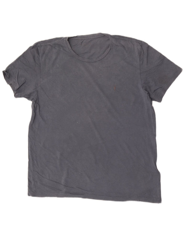 T-shirt damski All Saints Top UK 16, duży, szary, bawełniany