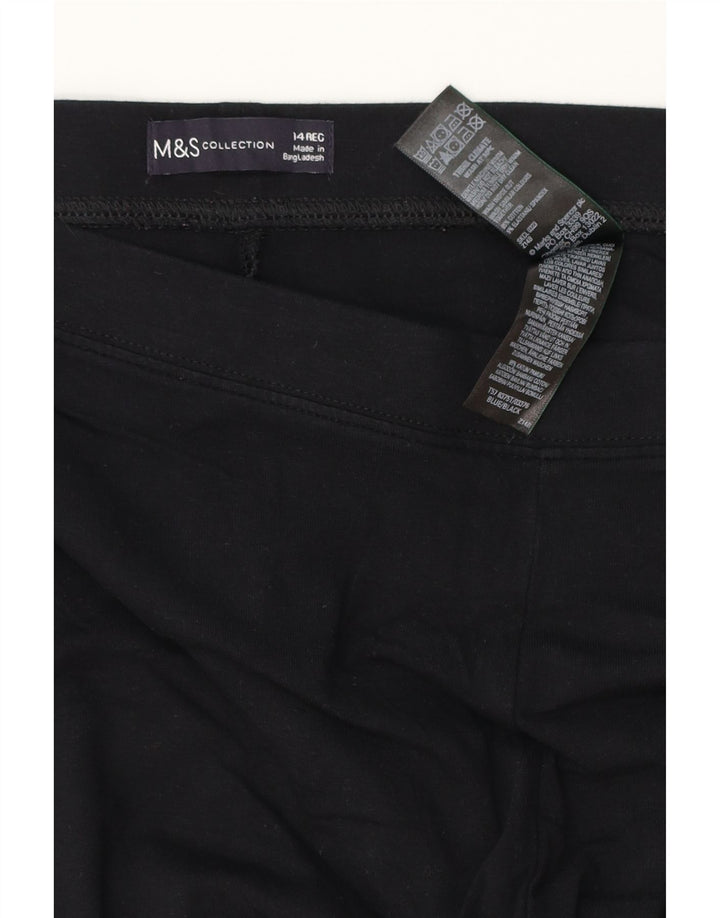 Legginsy damskie MARKS & SPENCER UK 14, duże, czarne, bawełniane