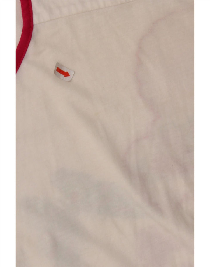 DESIGUAL Dziewczęca graficzna sukienka-tunika bez rękawów 11-12 lat w białe kwiaty