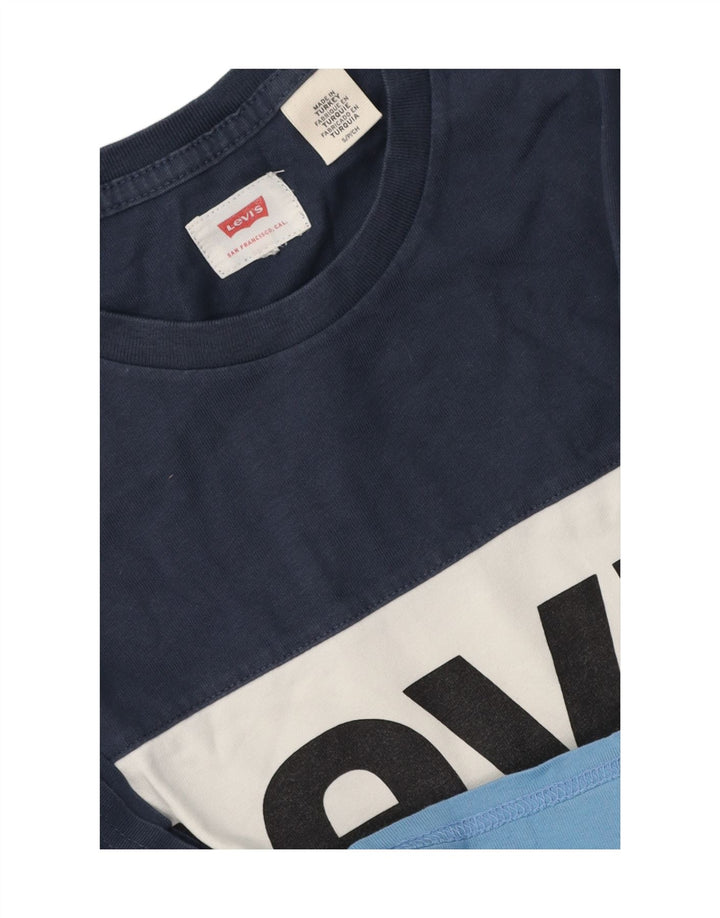 Męski T-shirt z grafiką Levi's, mały, wielokolorowy blok kolorów