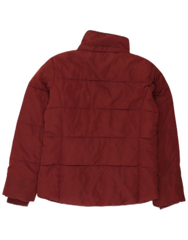 Damska, oversize'owa kurtka ocieplana Topshop UK 8, mała, bordowa, z poliestru
