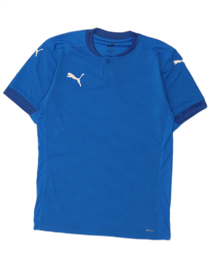 Męski T-shirt z grafiką Puma, średni niebieski