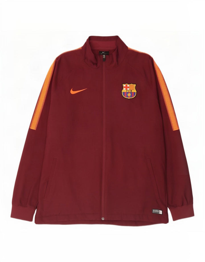 Męska bluza dresowa Nike Barcelona XL, bordowy poliester z blokami kolorów