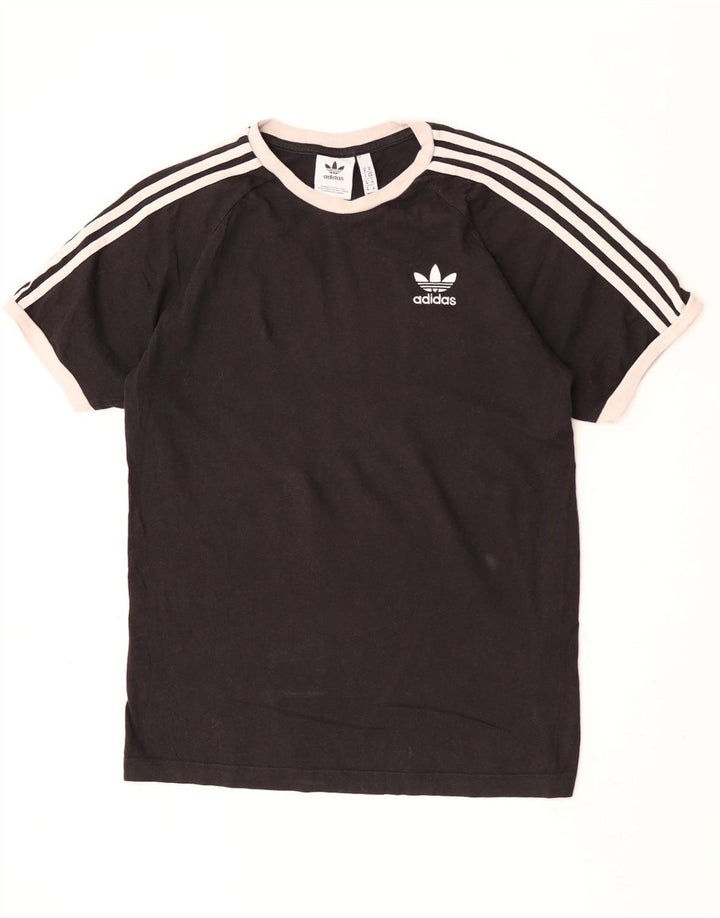 Adidas Męski T-shirt Top Średni Czarny Bawełniany