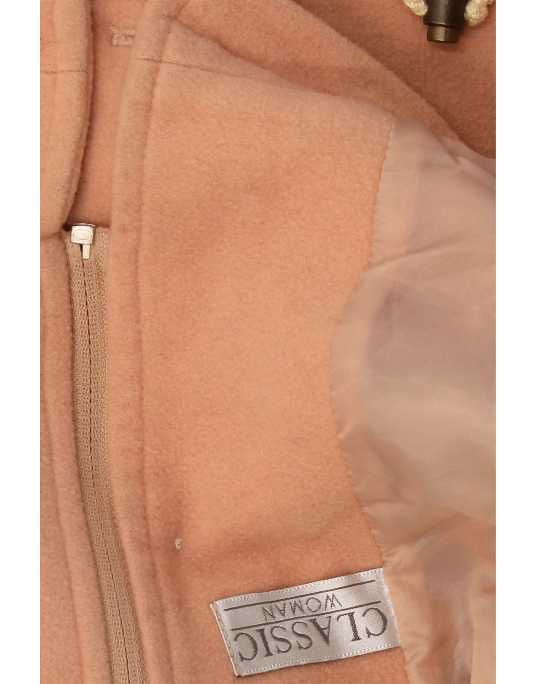 Klasyczny damski płaszcz polarowy UK 18 XL, różowy