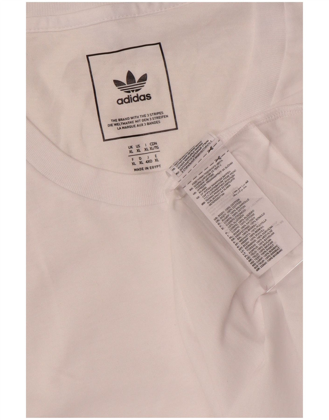 Adidas Męska koszulka Top XL Biała bawełna