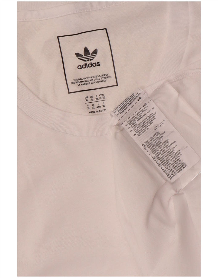 Adidas Męska koszulka Top XL Biała bawełna