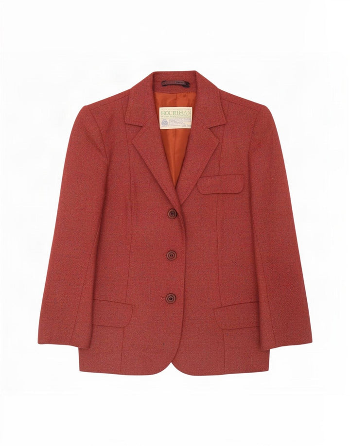 Damska marynarka zapinana na 3 guziki Jimmy Hourihan UK 8 Small Red Flecked