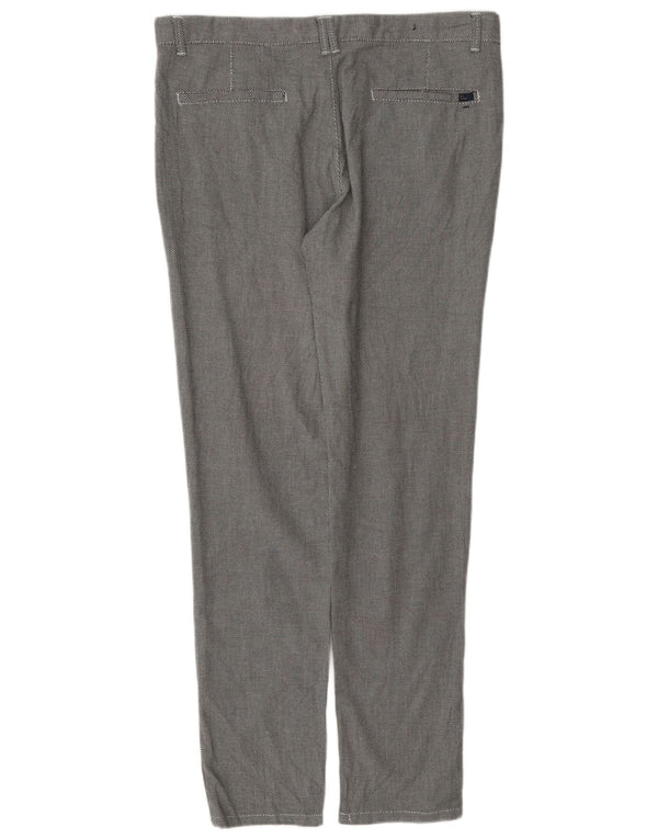 Męskie spodnie chino Zara EU 34 Large W34 L32 Szara bawełna w cętki