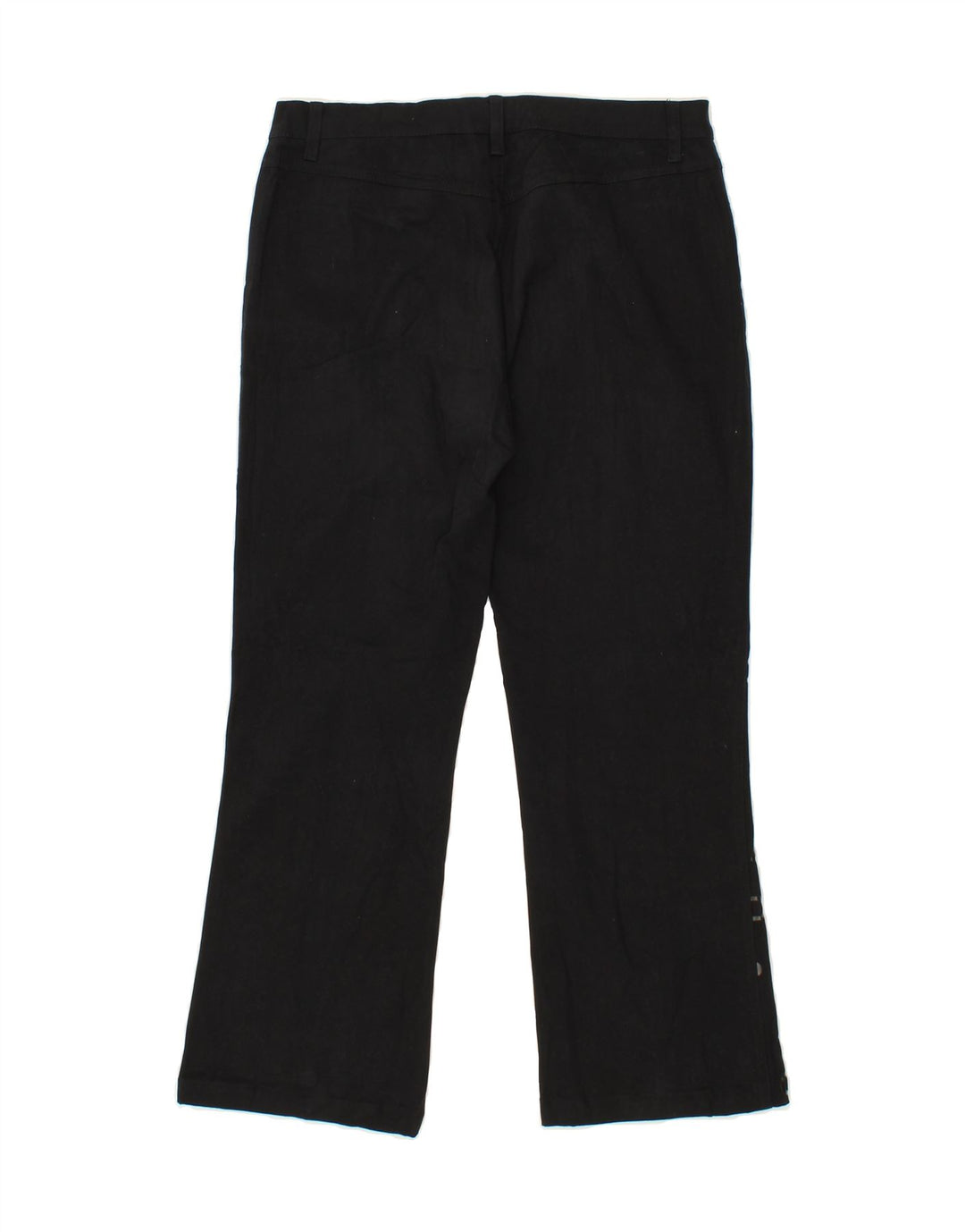 ROCCOBAROCCO Womens Graphic Cropped Trousers IT 44 Medium W30 L25 Black Vintage Roccobarocco and Second-Hand Roccobarocco from Messina Hembry 