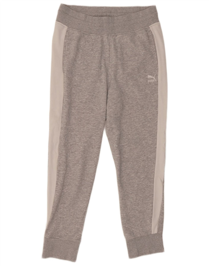 Damskie spodnie dresowe PUMA Joggers UK 12 Średni szary, blok kolorów
