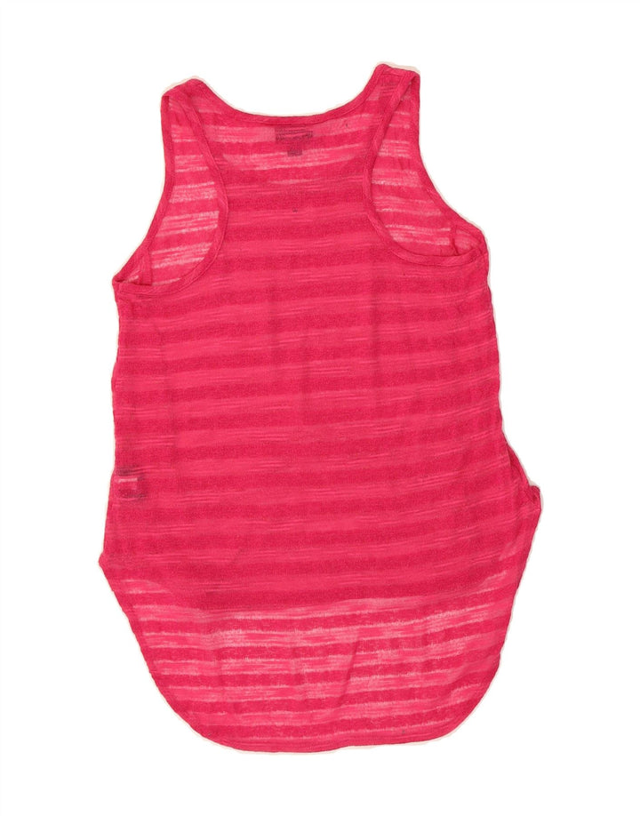 MOSSIMO Womens Vest Top UK 10 Small Pink Striped Polyester Vintage Mossimo and Second-Hand Mossimo from Messina Hembry 